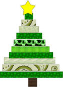 paper strip Christmas tree