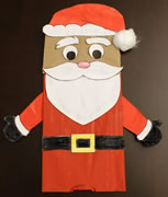 Santa Claus Paper Bag Puppet