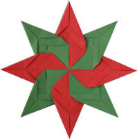 Christmas Origami Petal Star