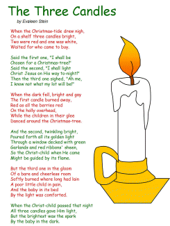 The Three Candles poem