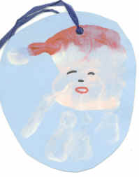 Handprint Santa Craft