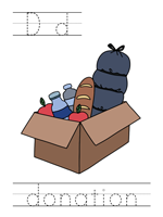Printable print practice worksheet - Dd donation