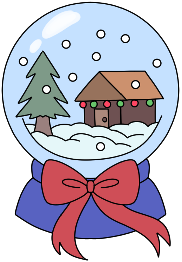 Frosty: Snowglobe with Wintery Home Scene
