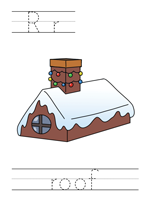 Printable print practice worksheet - Rr roof