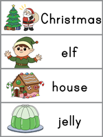 Twas the Night Before Christmas Word Wall Words