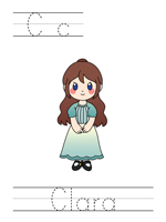 Printable print practice worksheet - Cc Clara