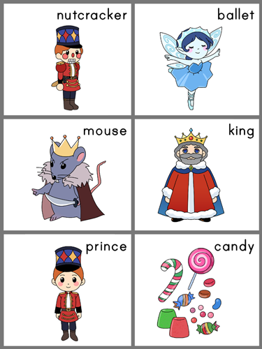 sentence sequencing cards for the Nutcracker