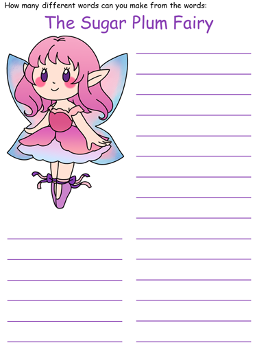 the sugar plum fairy word mine