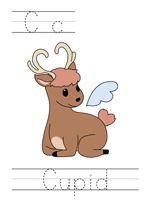 Printable print practice worksheet - Cc Cupid
