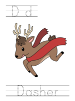 Printable print practice worksheet - Dd Dasher