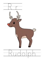 Printable print practice worksheet - Rr Rudolph