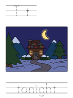 Printable print practice worksheet - Tt tonight