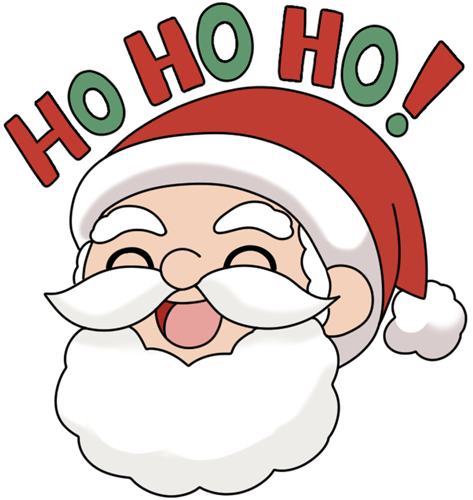 Rudolph: Santa saying Ho Ho Ho