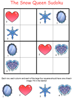 Snow Queen Sudoku Puzzles