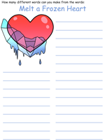 Snow Queen Word Mine Puzzles