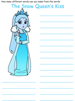 Snow Queen Word Mine Puzzles