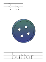Printable print practice worksheet - Bb button