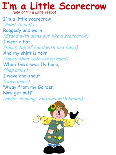 I'm a Little Scarecrow Song
