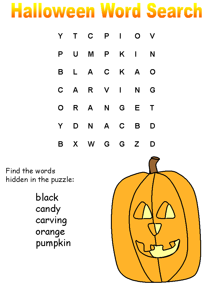 Halloween Wordsearch