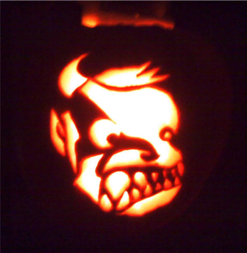 Monster Pumpkin Pattern Template