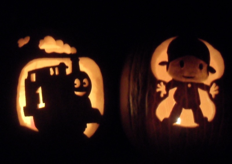 Thomas the Tank Engine Pumpkin Pattern 2