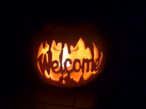 Welcome Pumpkin Pattern