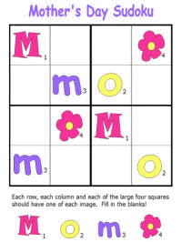 mother's day worksheets