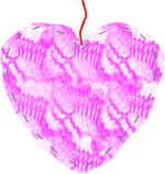 Stuffed Heart Fingerpainting Craft